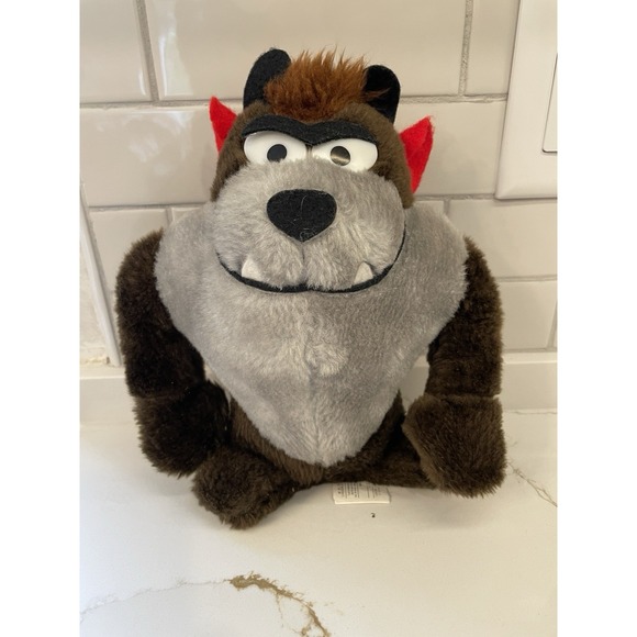Vintage Tasmanian Devil‎ Taz Stuffed Plush Animal Toy 9 in Warner Bros 1971 - Picture 1 of 7